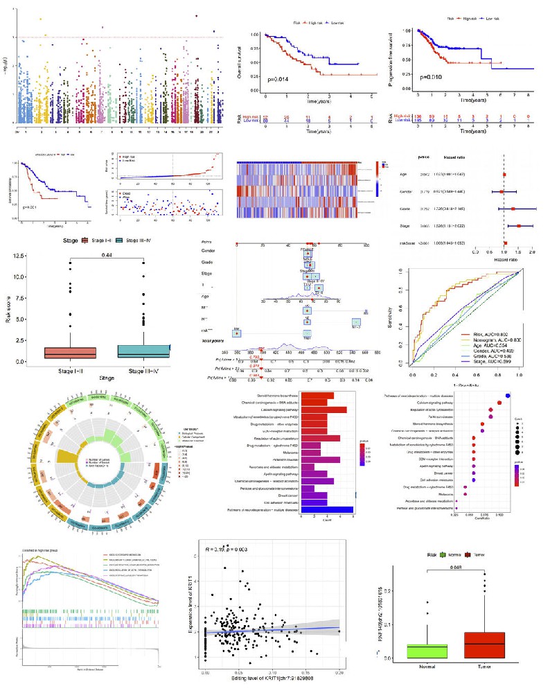 RNA编辑文章套路视频(RNA editing/曼哈顿图)TCGA数据库G154